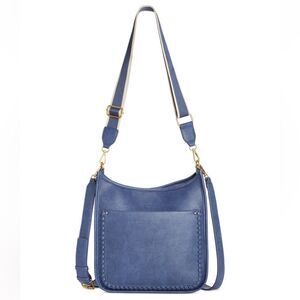 Style & Co Whipstitch Medium Crossbody in Moonlight Blue Color